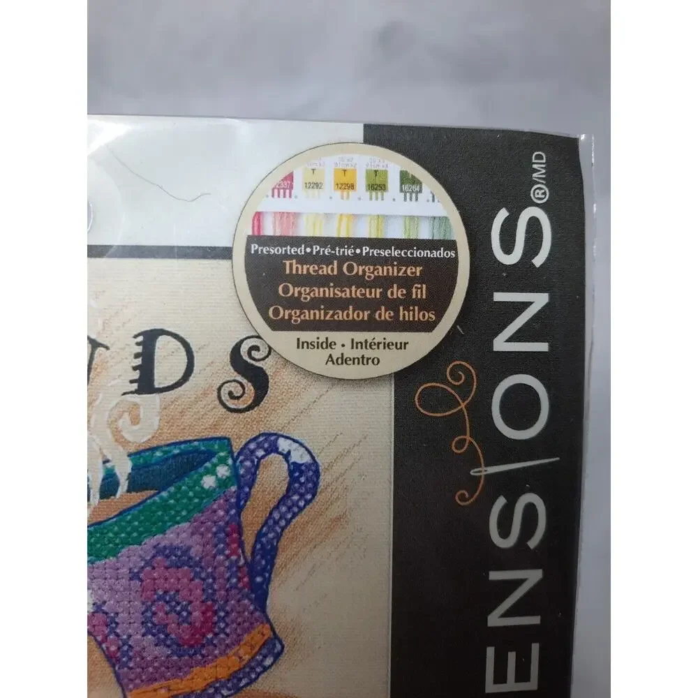 Dimensions Counted Cross Stitch Kit FRIENDS CHEAPER THAN A SHRINK 6980 7x5